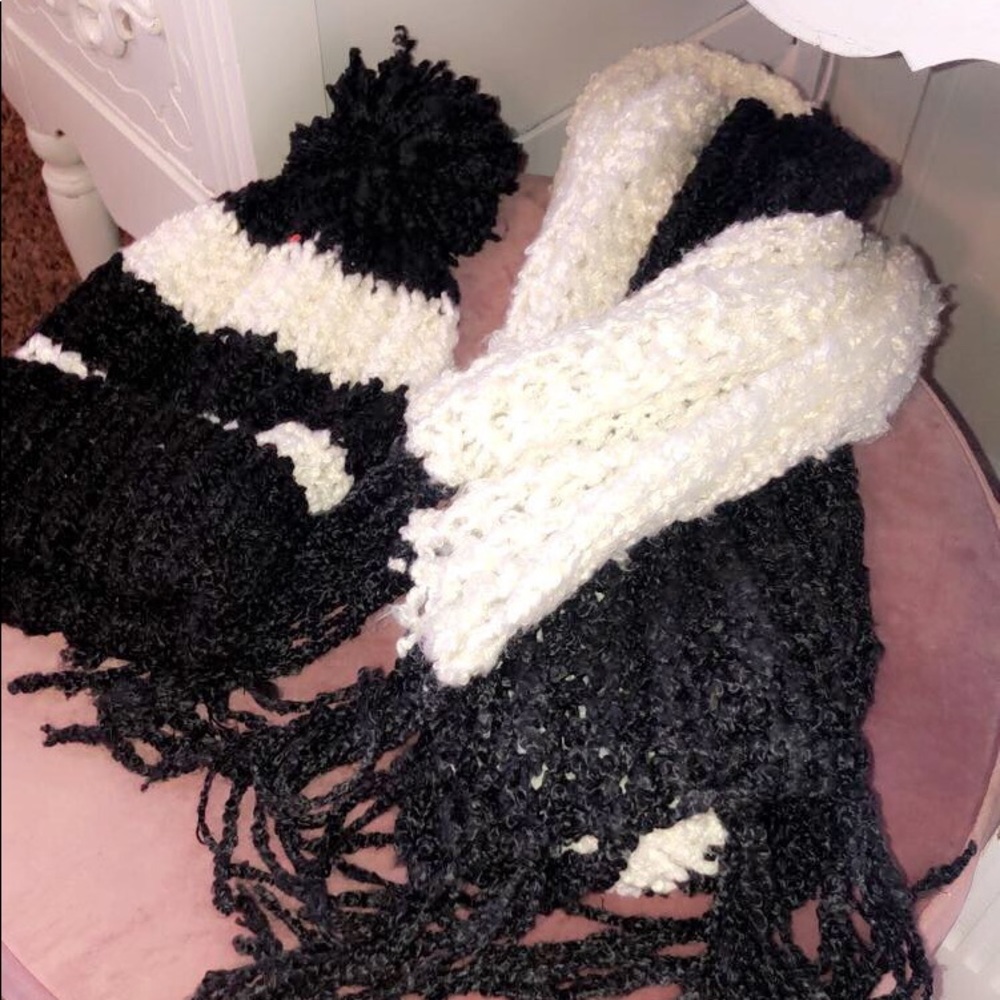 Beanie and matching scarf
